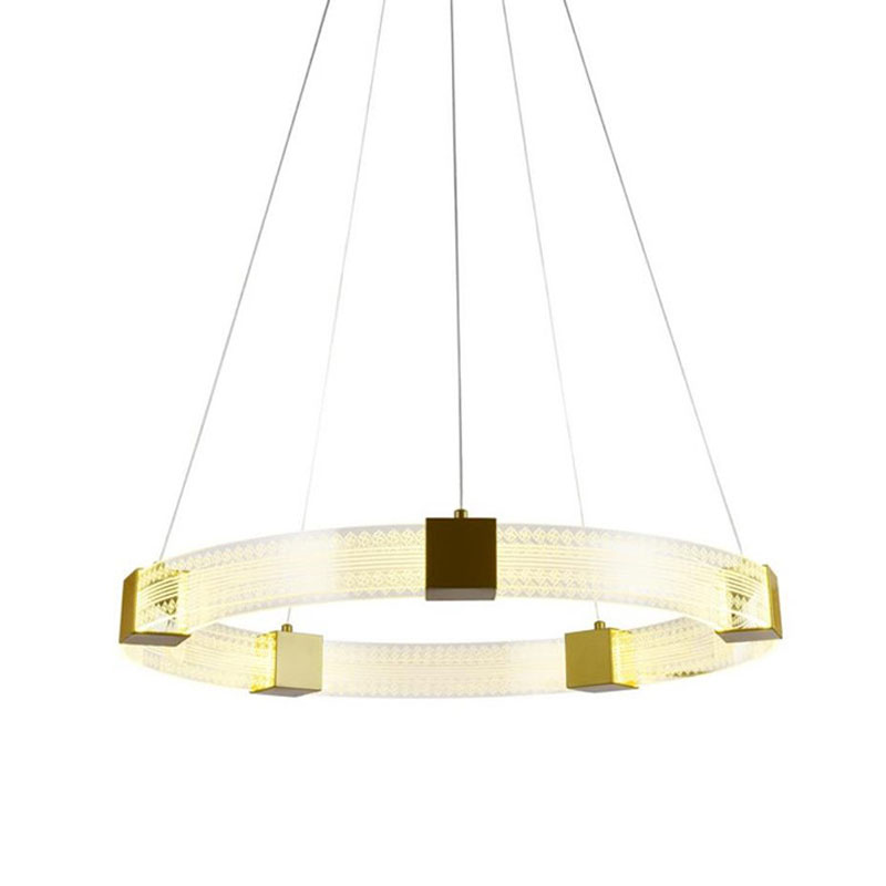 Подвесной Светильник Кольцо Ring Horizontal Ornament Meander 1 Золотой Прозрачный Подвесной Светильник Кольцо Ring Horizontal Ornament Meander 1 Золотой Прозрачный в Кирове | Loft Concept