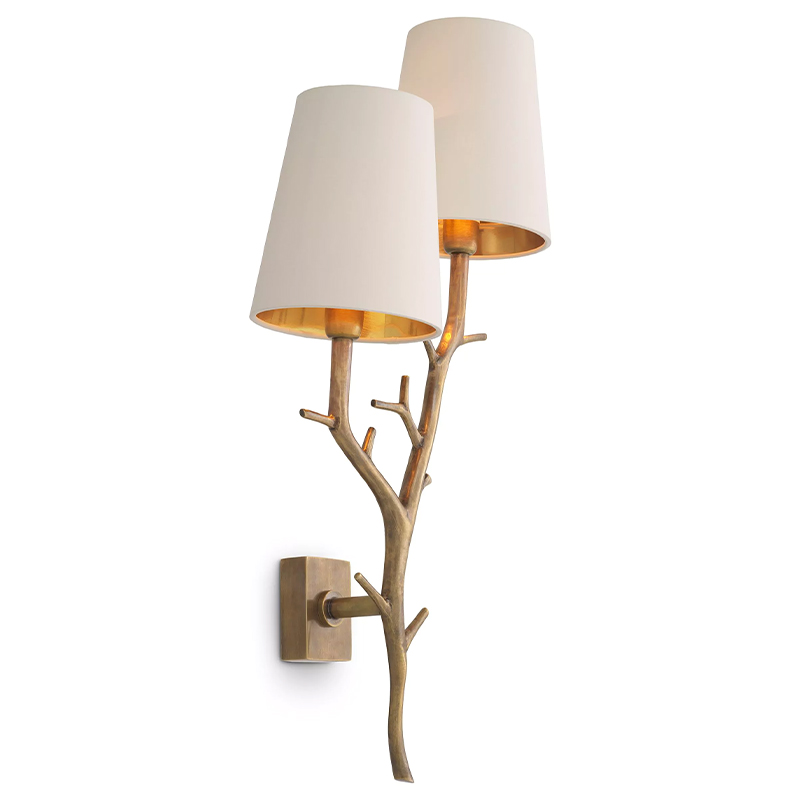 Бра Eichholtz Wall Lamp Syracuse Латунь Белый в Кирове | Loft Concept 