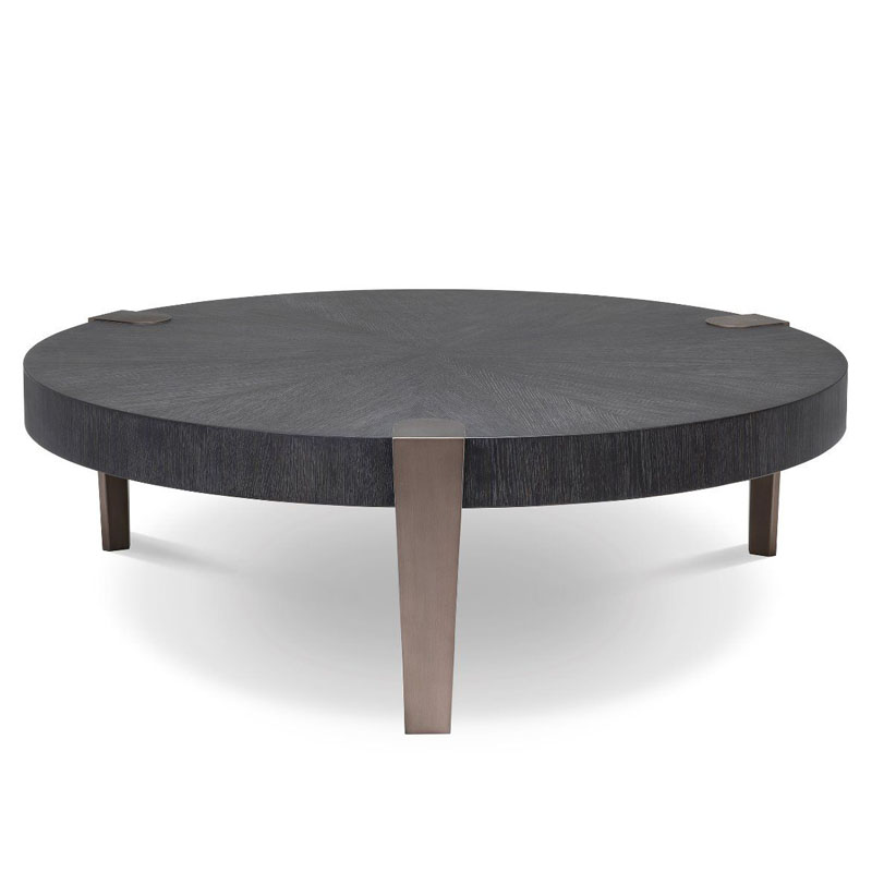 Кофейный стол Eichholtz COFFEE TABLE OXNARD Gray oak Серый Дуб Темная бронза Кофейный стол Eichholtz COFFEE TABLE OXNARD Gray oak Серый Дуб Темная бронза в Кирове | Loft Concept