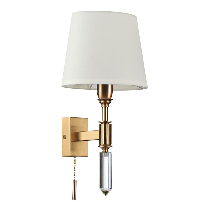 Бра Ramona White Wall Lamp Бронза Белый Бра Ramona White Wall Lamp Бронза Белый в Кирове | Loft Concept