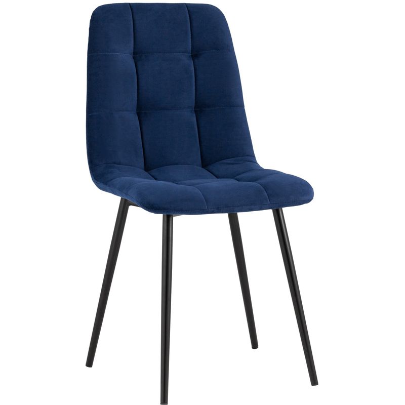 Стул NANCY S-2 Chair Синий Индиго Индиго Черный Стул NANCY S-2 Chair Синий Индиго Индиго Черный в Кирове | Loft Concept