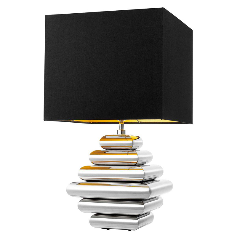 Настольная лампа Eichholtz Table Lamp Belmond Никель Черный в Кирове | Loft Concept 