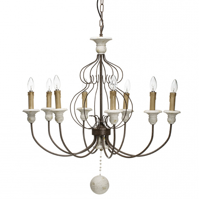 Люстра Vinta chandelier Белый Темная бронза Люстра Vinta chandelier Белый Темная бронза в Кирове | Loft Concept