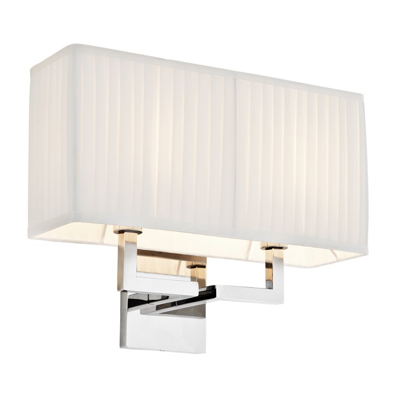 Бра Wall Lamp Westbrook Nickel Никель Белый Бра Wall Lamp Westbrook Nickel Никель Белый в Кирове | Loft Concept