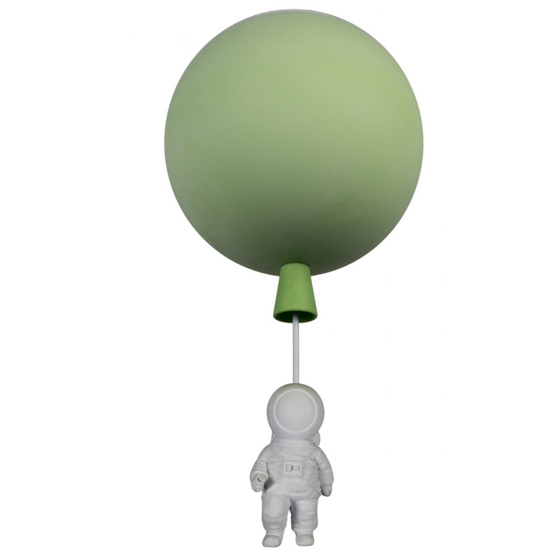 Потолочный светильник Cosmonaut green ball Белый Зеленый Потолочный светильник Cosmonaut green ball Белый Зеленый в Кирове | Loft Concept