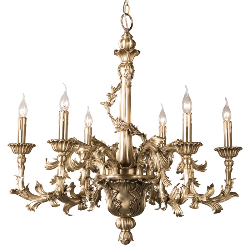 Люстра Baroque Chandelier Латунь Люстра Baroque Chandelier Латунь в Кирове | Loft Concept