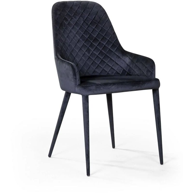 Стул Douglas Rhombus Chair Черный Велюр Черный Стул Douglas Rhombus Chair Черный Велюр Черный в Кирове | Loft Concept
