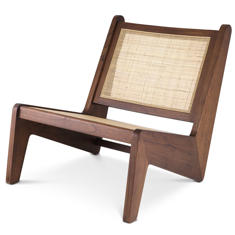 Кресло Eichholtz Chair Aubin brown Коричневый Бежевый в Кирове | Loft Concept 