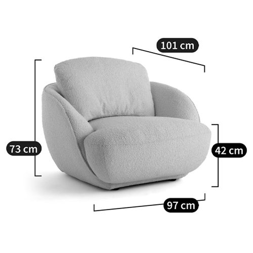 Полукруглое мягкое кресло Halle Green Armchair в Кирове