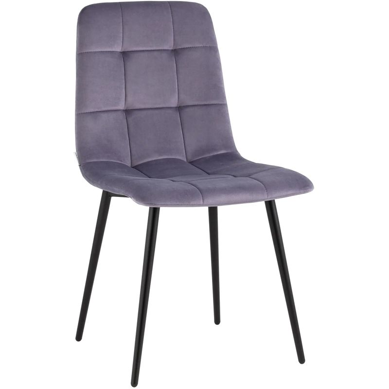 Стул NANCY Chair Пыльно-Сиреневый Велюр Сиреневый Черный Стул NANCY Chair Пыльно-Сиреневый Велюр Сиреневый Черный в Кирове | Loft Concept