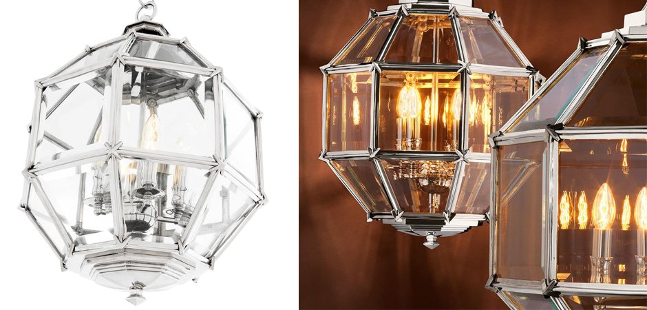 Люстра Lantern Owen Nickel S - Loft-Concept в Кирове