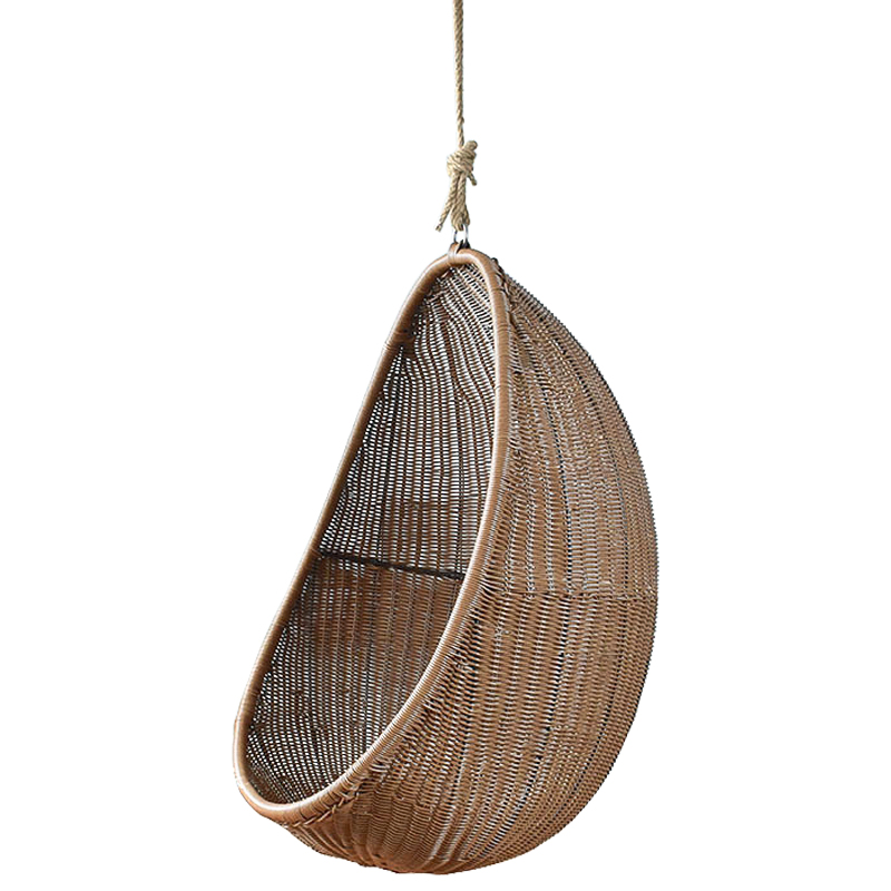 Кресло Wicker Egg Chair Коричневый Кресло Wicker Egg Chair Коричневый в Кирове | Loft Concept