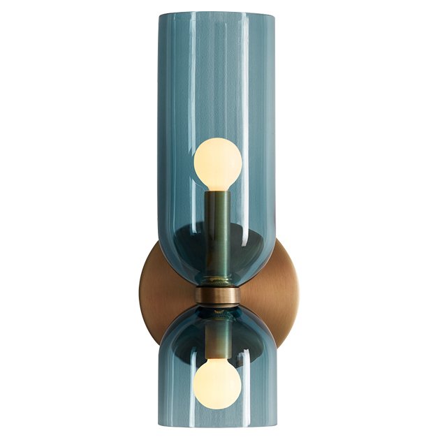 Бра Lightmaker Studio Edie Sconce Blue Медь Синий Бра Lightmaker Studio Edie Sconce Blue Медь Синий в Кирове | Loft Concept