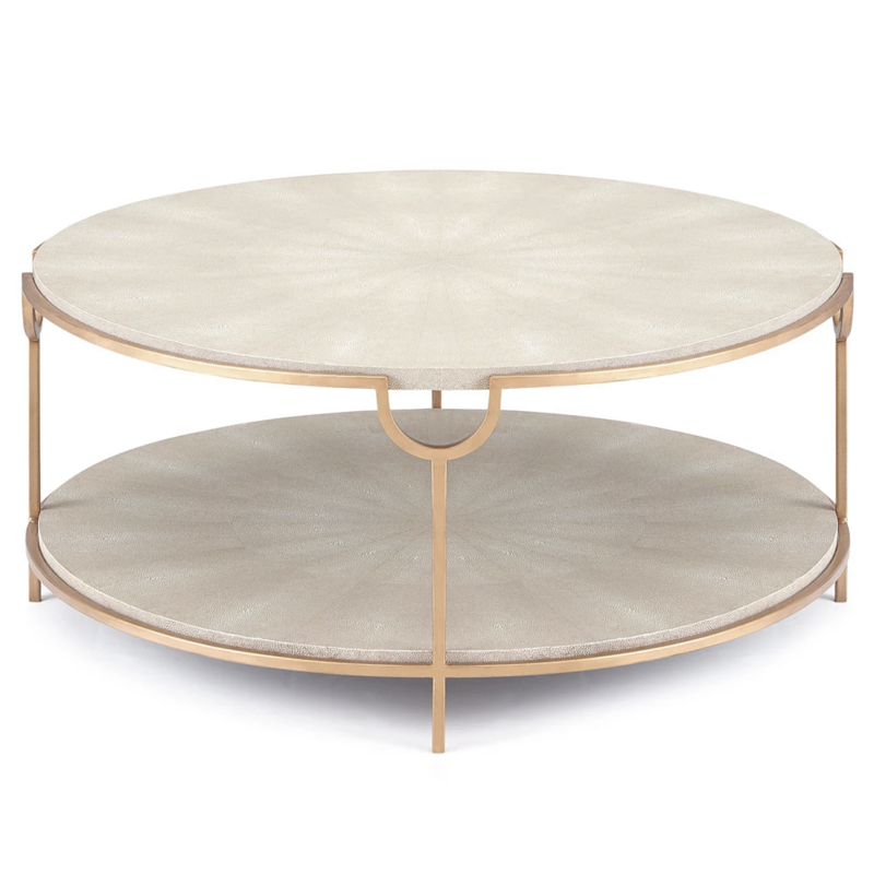Gaston Stingray Texture Coffee Table Стол Серый скат Золотой Серый Gaston Stingray Texture Coffee Table Стол Серый скат Золотой Серый в Кирове | Loft Concept