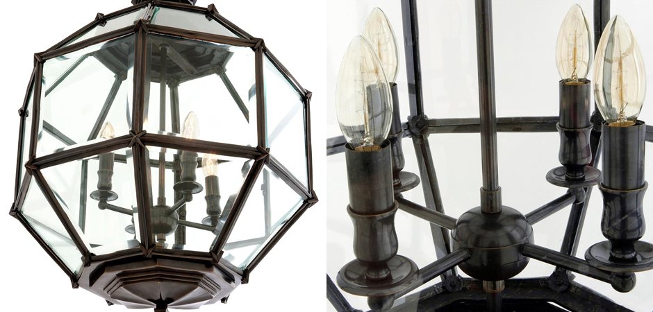 Люстра Lantern Owen Bronze M - Loft-Concept в Кирове