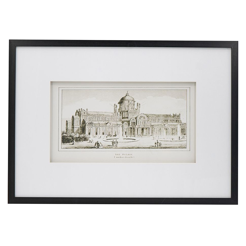 Картина с изображением здания Roman paintings Черный Картина с изображением здания Roman paintings Черный в Кирове | Loft Concept