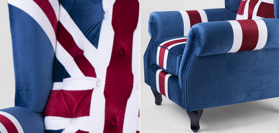Кресло Armchair Union Jack velvet Кресло Armchair Union Jack velvet - Loft-Concept в Кирове