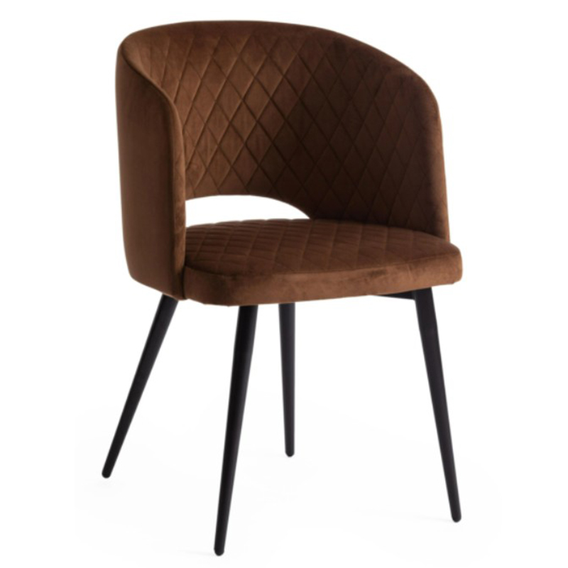 Стул Janice Brown Chair Коричневый Черный Стул Janice Brown Chair Коричневый Черный в Кирове | Loft Concept