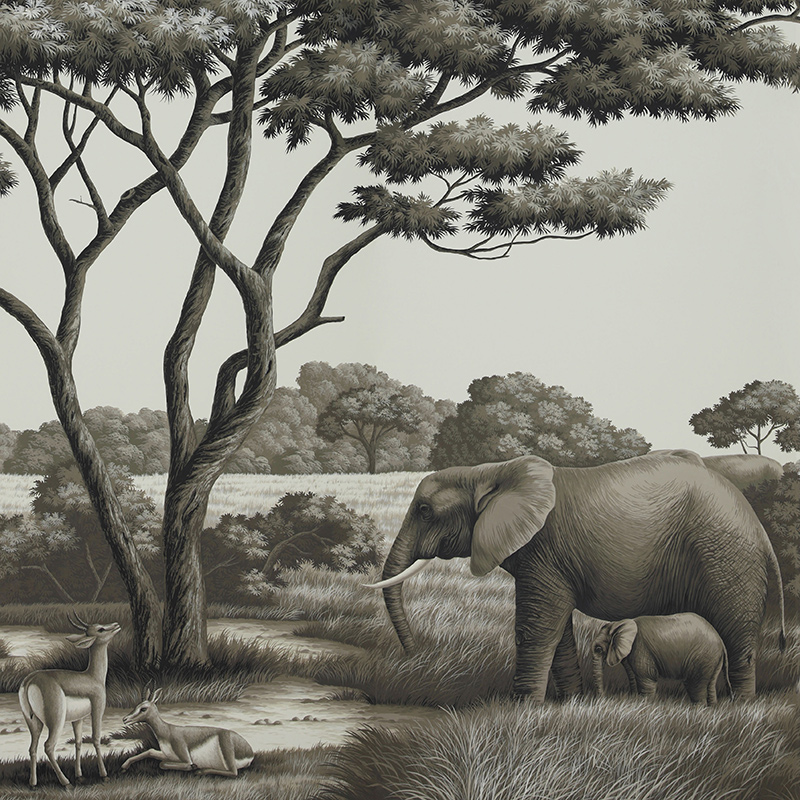Обои ручная роспись African Savannah Colourway SC-94 on scenic paper Обои ручная роспись African Savannah Colourway SC-94 on scenic paper в Кирове | Loft Concept