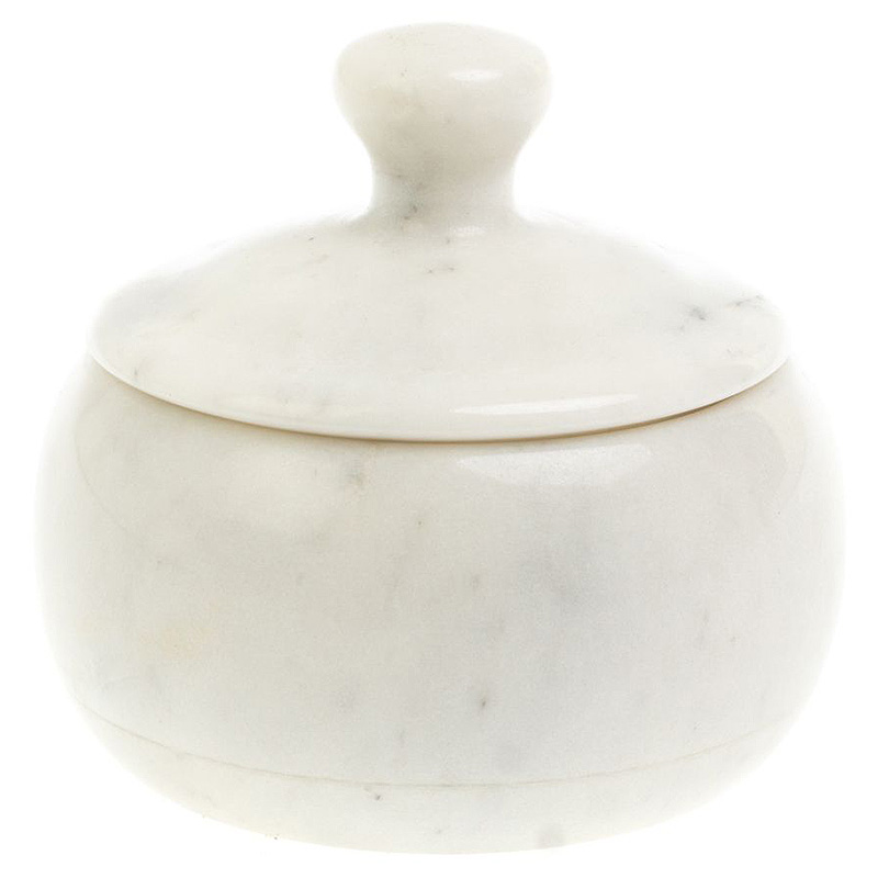 Сахарница из натурального камня Мрамор Белый Stone Sugar Bowls Белый Мрамор Bianco Сахарница из натурального камня Мрамор Белый Stone Sugar Bowls Белый Мрамор Bianco в Кирове | Loft Concept