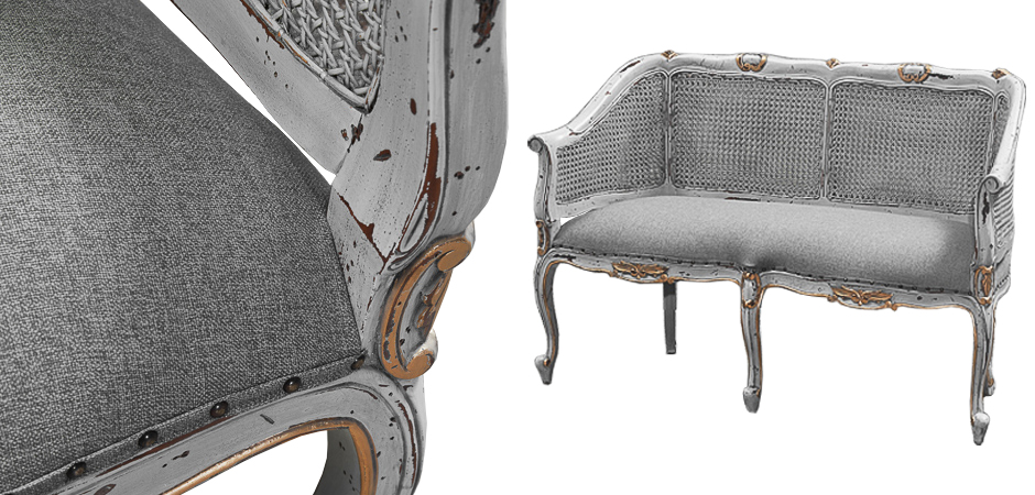 Диван Maria Antoinette Gray Sofa - Loft-Concept в Кирове