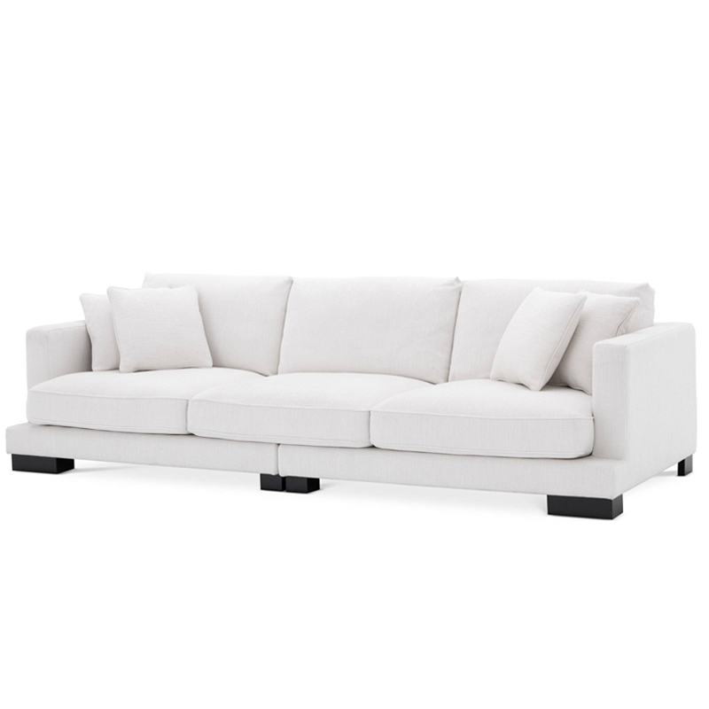 Диван Eichholtz Sofa Tuscany white Белый Черный Диван Eichholtz Sofa Tuscany white Белый Черный в Кирове | Loft Concept