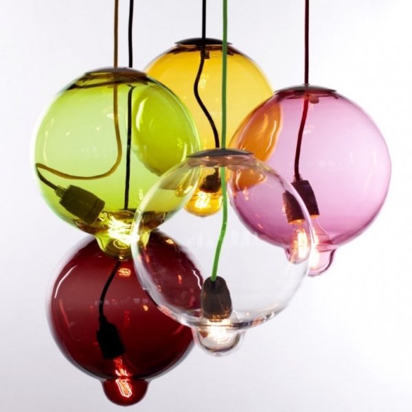 Люстра Cappellini Meltdown Suspension Lamp Прозрачный Янтарь (Amber) Серый (Gray) Синий Красный (Red) Зеленый Розовый (Rose) в Кирове | Loft Concept 