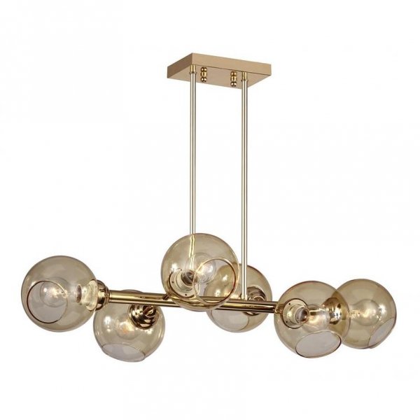 Люстра Glass Bubble Chandelier Brass Латунь Люстра Glass Bubble Chandelier Brass Латунь в Кирове | Loft Concept