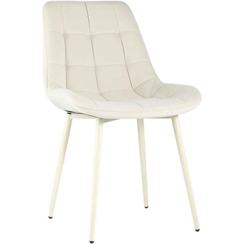 Стул NANCY Chair Молочный Цвет Белые Ножки Молочный в Кирове | Loft Concept 