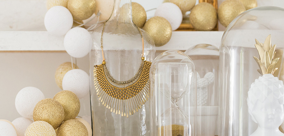 Гирлянда хлопковые фонарики Сotton Ball Shell-Gold - Loft-Concept в Кирове