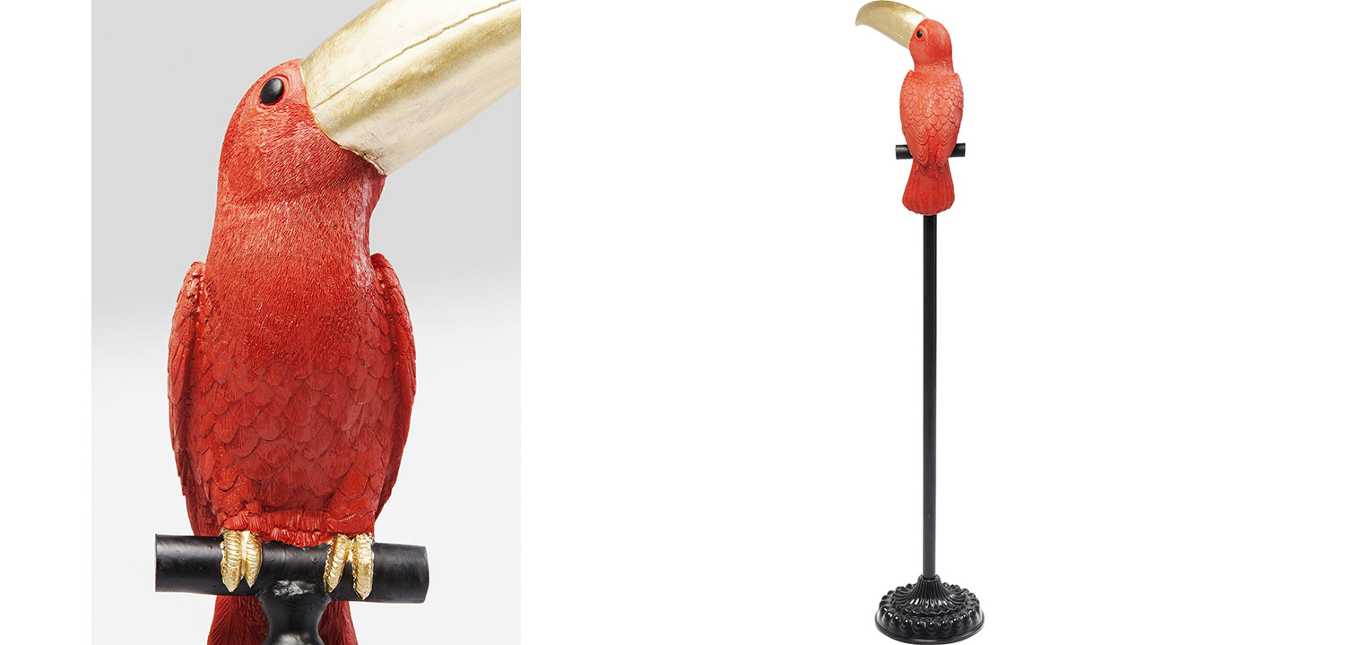 Статуэтка Red Tukan on a stand - фото
