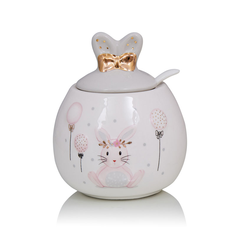 Ваза Kids Vase Bunny III Розовый пастельный Серый Ваза Kids Vase Bunny III Розовый пастельный Серый в Кирове | Loft Concept