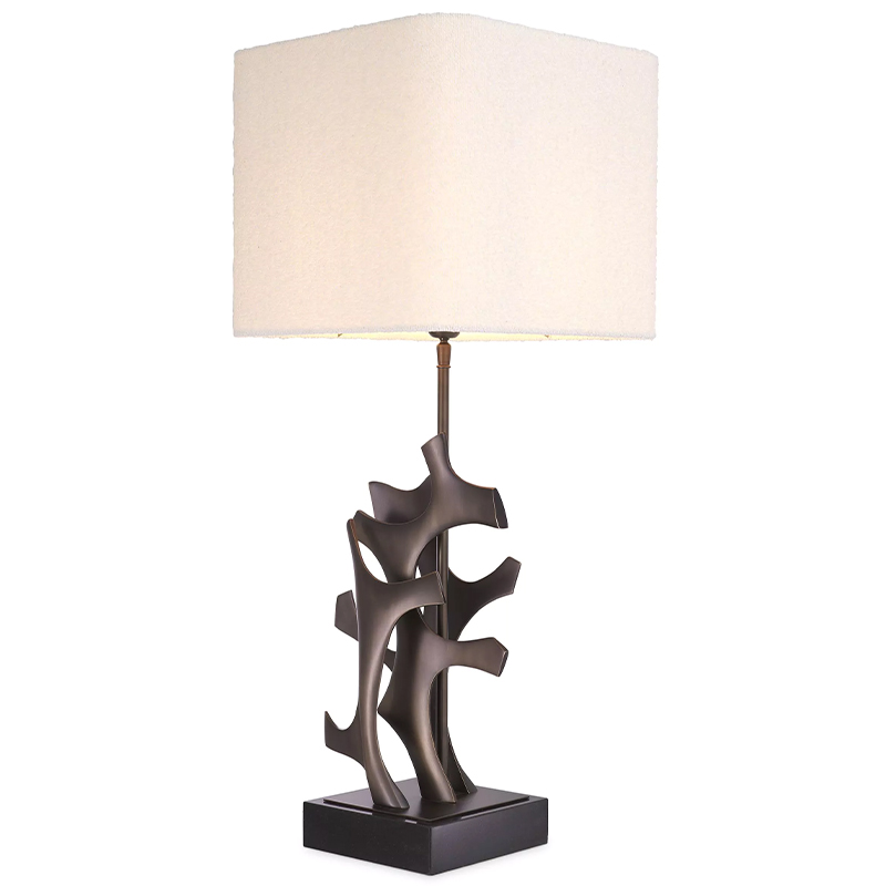 Настольная лампа Eichholtz Table Lamp Agape Темная бронза Белый Настольная лампа Eichholtz Table Lamp Agape Темная бронза Белый в Кирове | Loft Concept