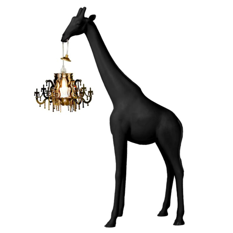 Настольная лампа черный жираф Black Giraffe Table Lamp Черный Настольная лампа черный жираф Black Giraffe Table Lamp Черный в Кирове | Loft Concept