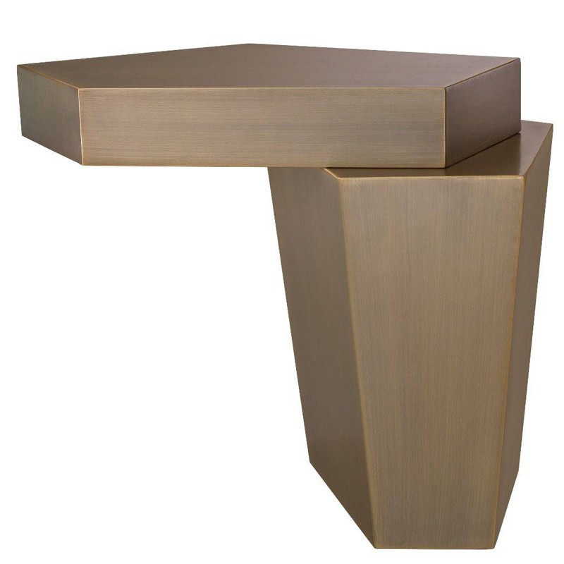 Приставной стол Eichholtz Coffee Table Calabasas High brass Латунь Античная полированная Приставной стол Eichholtz Coffee Table Calabasas High brass Латунь Античная полированная в Кирове | Loft Concept