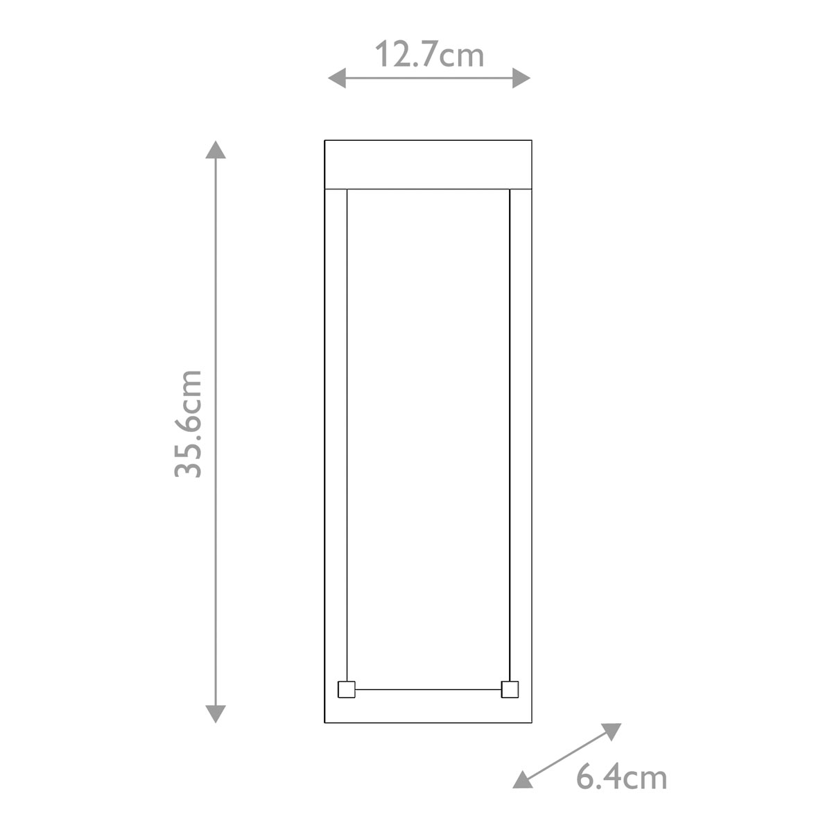 Настенный фонарь уличный прямоугольный черного цвета со стеклом с пузырьками Eurofase в Кирове