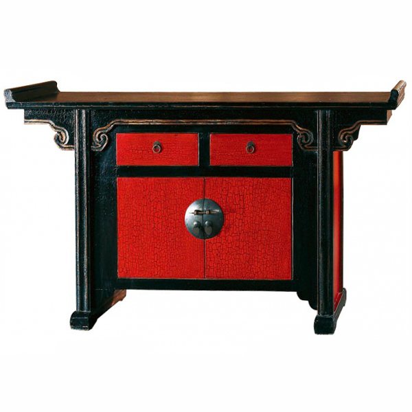 Китайский комод Red-black chest Китайский комод Red-black chest в Кирове | Loft Concept