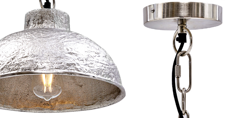 Подвесной светильник Rough Silver Pendant II Подвесной светильник Rough Silver Pendant II - Loft-Concept в Кирове