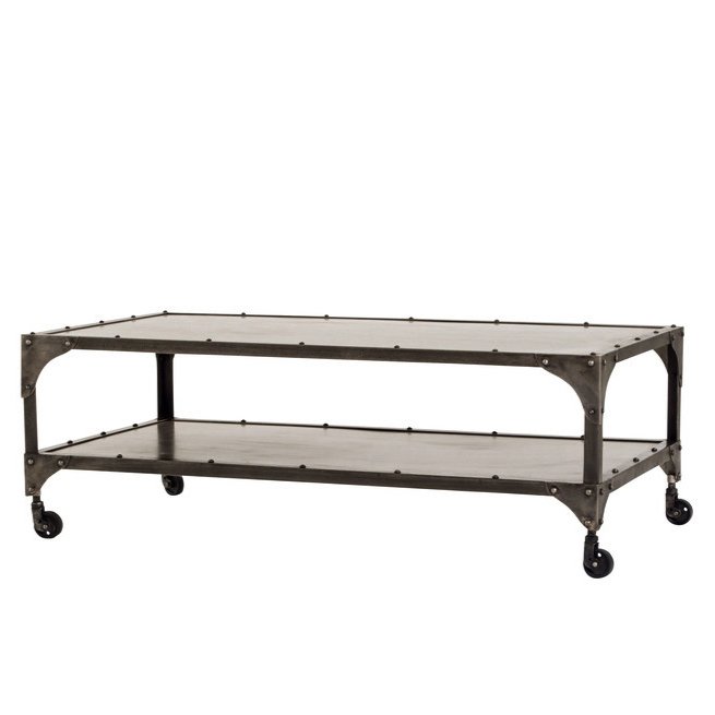 Кофейный стол Industrial Steampunk Nickel Coffee Table Кофейный стол Industrial Steampunk Nickel Coffee Table в Кирове | Loft Concept