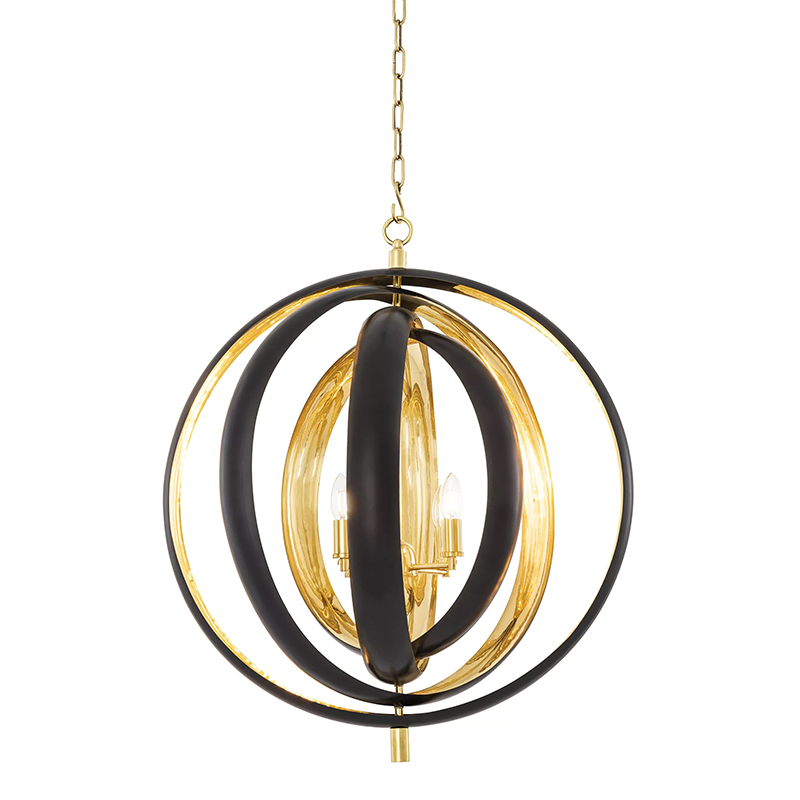Люстра Eichholtz Chandelier Riley Черный Золотой Люстра Eichholtz Chandelier Riley Черный Золотой в Кирове | Loft Concept