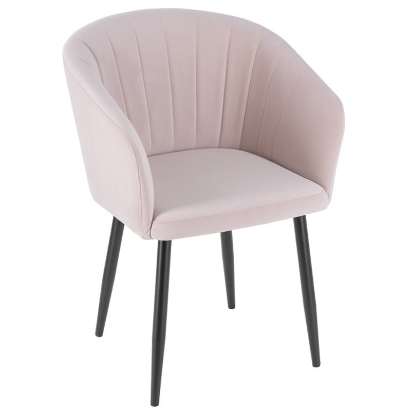 Стул Balsari Chair Розовый пастельный Черный Стул Balsari Chair Розовый пастельный Черный в Кирове | Loft Concept