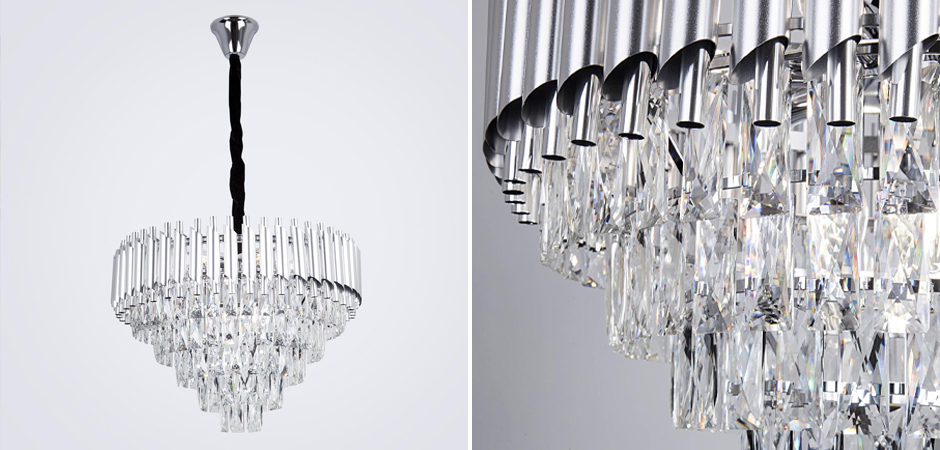 Круглая многоярусная люстра Empire Crystal Silver Круглая многоярусная люстра Empire Crystal Silver - Loft-Concept в Кирове