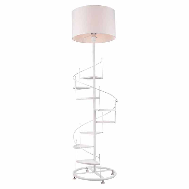 Торшер Spiral Staircase Floor Lamp White Белый Торшер Spiral Staircase Floor Lamp White Белый в Кирове | Loft Concept