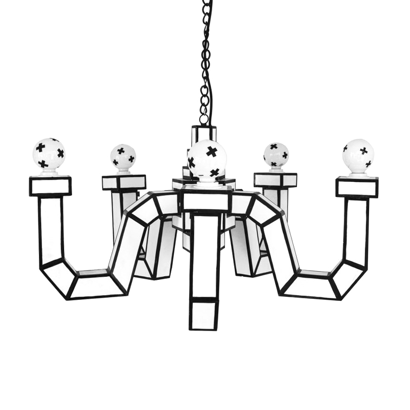 Люстра Seletti Cut & Paste Белый Черный Люстра Seletti Cut & Paste Белый Черный в Кирове | Loft Concept