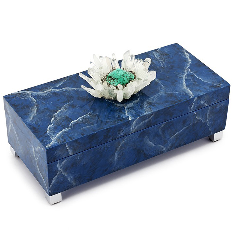 Шкатулка BOX KRIZIA BLUE Сапфирово-синий Шкатулка BOX KRIZIA BLUE Сапфирово-синий в Кирове | Loft Concept