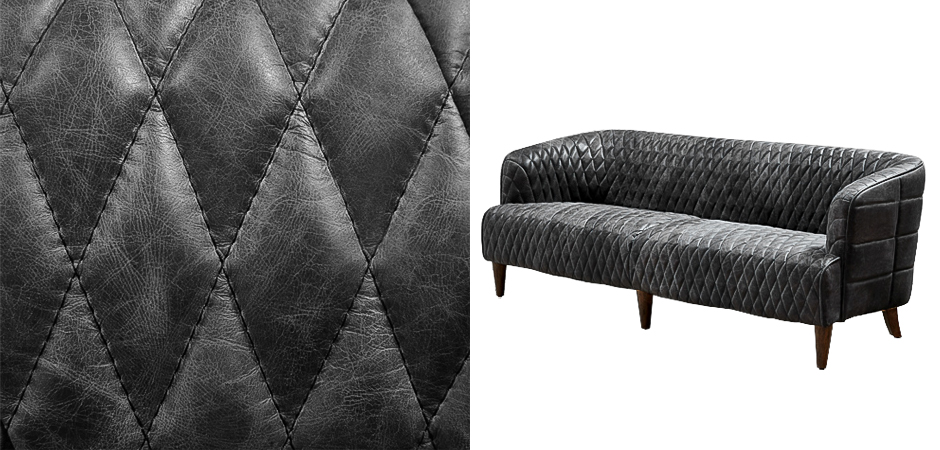 Диван Rhombuses Upholstery Graphite Sofa Диван Rhombuses Upholstery Graphite Sofa - Loft-Concept в Кирове
