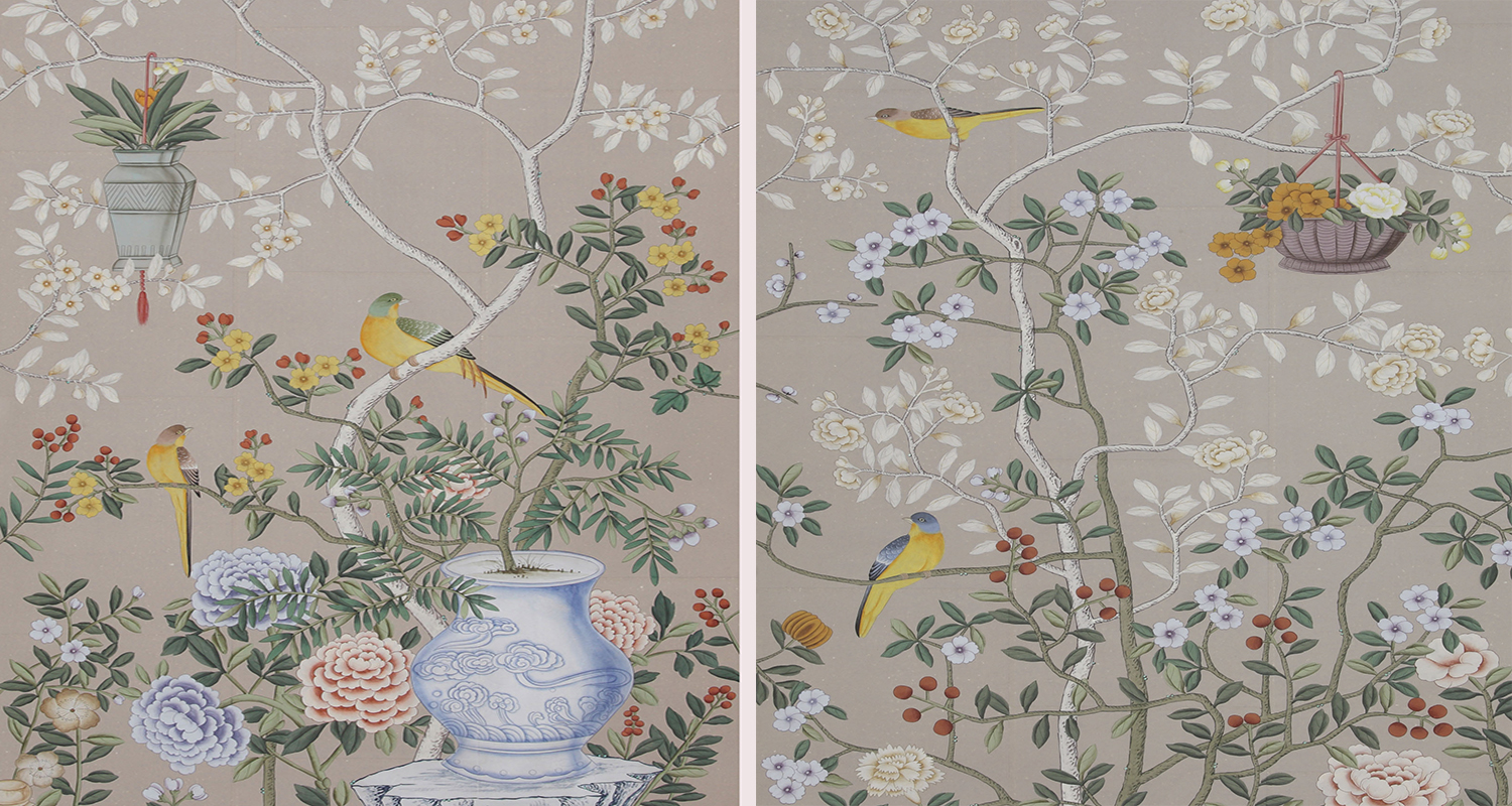 Обои ручная роспись Temple Newsam Almost Mauve - фото №1