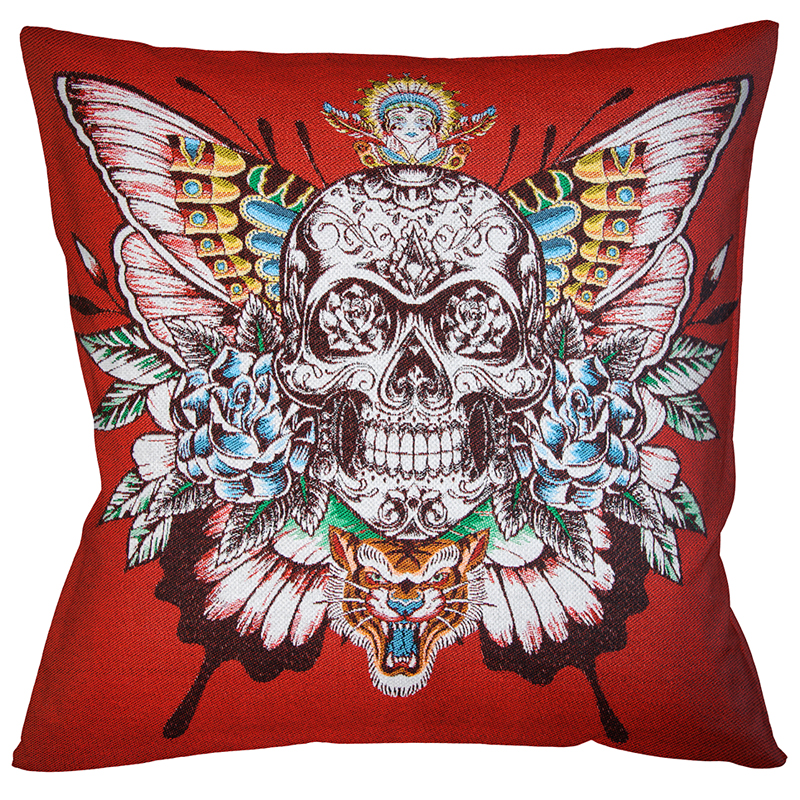 Декоративная подушка Ghost Rider Red Мульти Декоративная подушка Ghost Rider Red Мульти в Кирове | Loft Concept