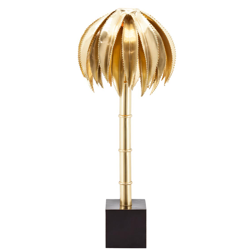 Настольная лампа TABLE LAMP PALMERY GOLD Латунь Настольная лампа TABLE LAMP PALMERY GOLD Латунь в Кирове | Loft Concept