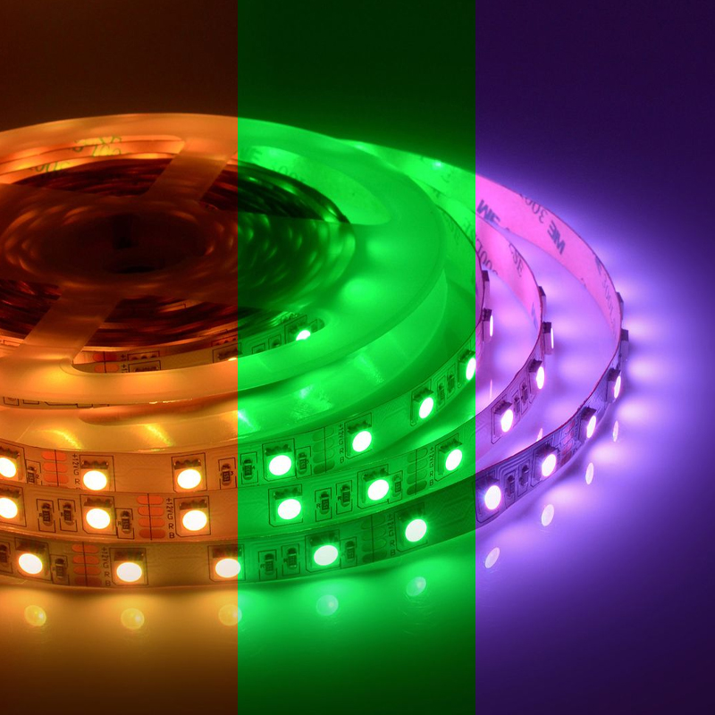 Светодиодная лента 5м 14,4W/m 60LED/m 5050SMD разноцветная Белый Светодиодная лента 5м 14,4W/m 60LED/m 5050SMD разноцветная Белый в Кирове | Loft Concept